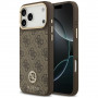 Custodia MagSafe Guess 4G Strass Logo per Apple iPhone 18 Pro Max / 17 Pro Max, marrone