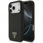 Custodia MagSafe Guess Croco Triangle Logo per Apple iPhone 18 Pro Max / 17 Pro Max, nera