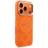 Custodia MagSafe Guess Peony Hot Stamp per Apple iPhone 18 Pro Max / 17 Pro Max, arancione