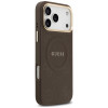 Custodia MagSafe Peony Hot Stamp Guess per Apple iPhone 18 Pro Max / 17 Pro Max, marrone