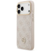 Custodia MagSafe Guess 4G Strass Logo per Apple iPhone 18 Pro Max / 17 Pro Max, rosa