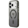 Custodia MagSafe Guess IML Gradient Triangle Logo per Apple iPhone 18 Pro Max / 17 Pro Max, nera
