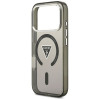 Custodia MagSafe Guess IML Gradient Triangle Logo per Apple iPhone 18 Pro Max / 17 Pro Max, nera