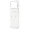 Custodia MagSafe Guess IML Gradient Triangle Logo per Apple iPhone 18 Pro Max / 17 Pro Max, trasparente