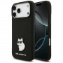 Custodia Karl Lagerfeld Silicone Choupette Metal Pin per Apple iPhone 18 Pro Max / 17 Pro Max, nera