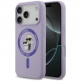 Custodia MagSafe con anello Silicone Karl&Choupette Karl Lagerfeld per Apple iPhone 18 Pro / 17 Pro, viola
