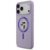 Custodia MagSafe in silicone Karl Lagerfeld Karl&Choupette Ring per Apple iPhone 18 Pro Max / iPhone 17 Pro Max, viola