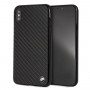 Custodia rigida BMW BMHCI65MBC Signature Carbon per Apple iPhone XS Max, nera