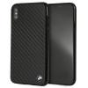 Custodia rigida BMW BMHCI65MBC Signature Carbon per Apple iPhone XS Max, nera