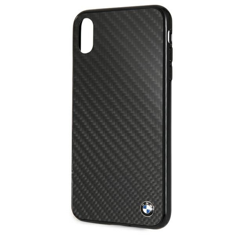 Custodia rigida BMW BMHCI65MBC Signature Carbon per Apple iPhone XS Max, nera