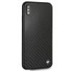 Custodia rigida BMW BMHCI65MBC Signature Carbon per Apple iPhone XS Max, nera