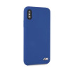 BMW BMHCPXMSILNA Custodia rigida Silicone M Collection per Apple iPhone X / XS, blu navy