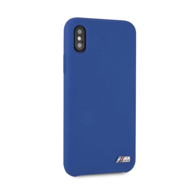 BMW BMHCPXMSILNA Custodia rigida Silicone M Collection per Apple iPhone X / XS, blu navy