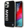 Custodia rigida BMW BMHCP12MPCUBBK Signature con logo stampato per Apple iPhone 12 / 12 Pro, nera