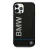 Custodia rigida BMW BMHCP12MPCUBBK Signature con logo stampato per Apple iPhone 12 / 12 Pro, nera