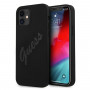 Custodia rigida Script Vintage Guess GUHCP12SLSVSBK per Apple iPhone 12 mini 5.4 inch, nero/nero