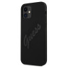 Custodia rigida Script Vintage Guess GUHCP12SLSVSBK per Apple iPhone 12 mini 5.4 inch, nero/nero