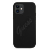 Custodia rigida Script Vintage Guess GUHCP12SLSVSBK per Apple iPhone 12 mini 5.4 inch, nero/nero