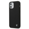 Custodia rigida Silicone Signature BMW BMHCP12SSILBK per Apple iPhone 12 mini, nera