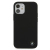 Custodia rigida Silicone Signature BMW BMHCP12SSILBK per Apple iPhone 12 mini, nera