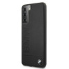 Custodia rigida BMW BMHCS21MSLLBK Signature Logo Imprint per Samsung Galaxy S21+, nera