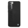 Custodia rigida BMW BMHCS21MSLLBK Signature Logo Imprint per Samsung Galaxy S21+, nera