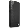 Custodia rigida BMW BMHCS21MSLLBK Signature Logo Imprint per Samsung Galaxy S21+, nera