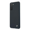 BMW BMHCS21MSILNA Silicone Signature Hardcase per Samsung Galaxy S21+, blu navy