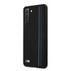 Custodia BMW BMHCS21MSIVTBK Silicone Stripes M Collection per Samsung Galaxy S21+, nera