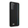 Custodia BMW BMHCS21MSIVTBK Silicone Stripes M Collection per Samsung Galaxy S21+, nera