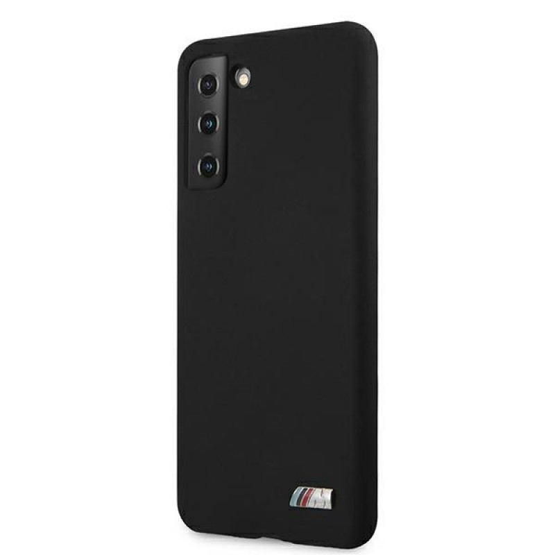 Custodia in silicone M Collection BMW BMHCS21MMSILBK per Samsung Galaxy S21+, nera