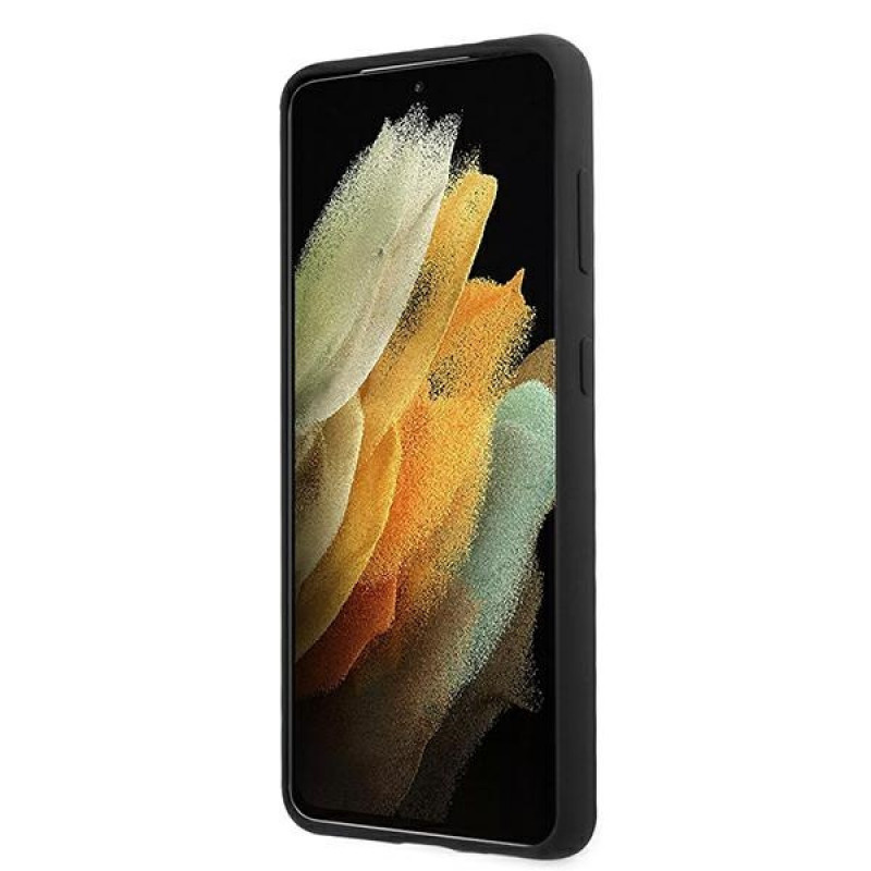 Custodia in silicone M Collection BMW BMHCS21MMSILBK per Samsung Galaxy S21+, nera