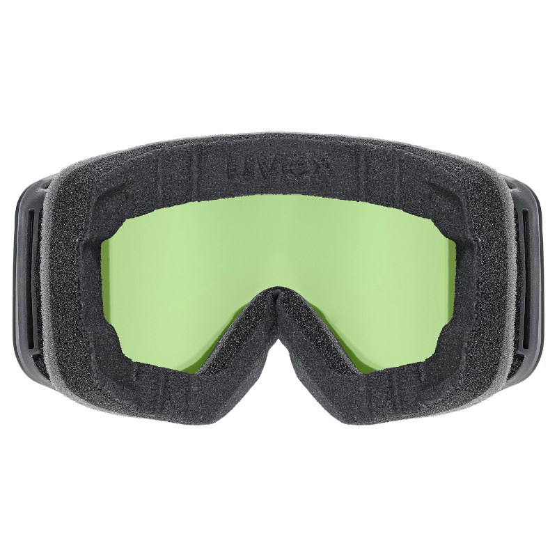 UVEX pwdr FM Occhiali da sci per bambini, nero/rosa/verde/trasparente
