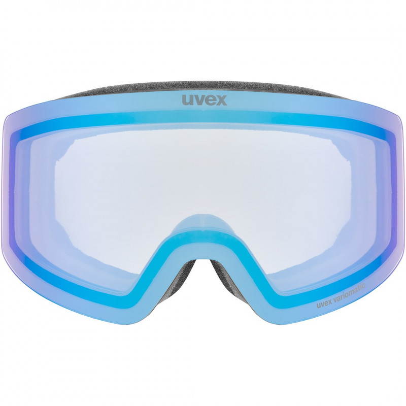Maschera da sci UVEX Provoqe V, nero/blu, taglia unica