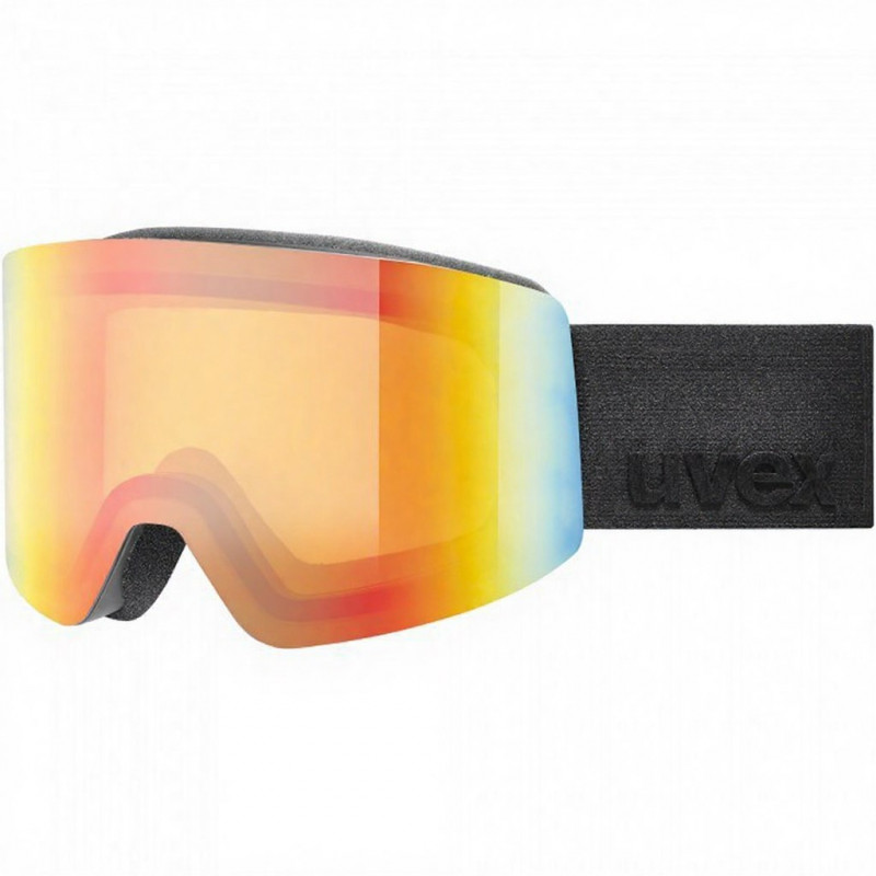 Maschera da sci UVEX Provoqe FM, nero/arcobaleno
