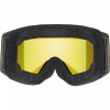 Maschera da sci UVEX Provoqe FM, nero/arcobaleno