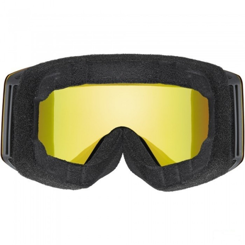 Maschera da sci UVEX Provoqe FM, nero/arcobaleno