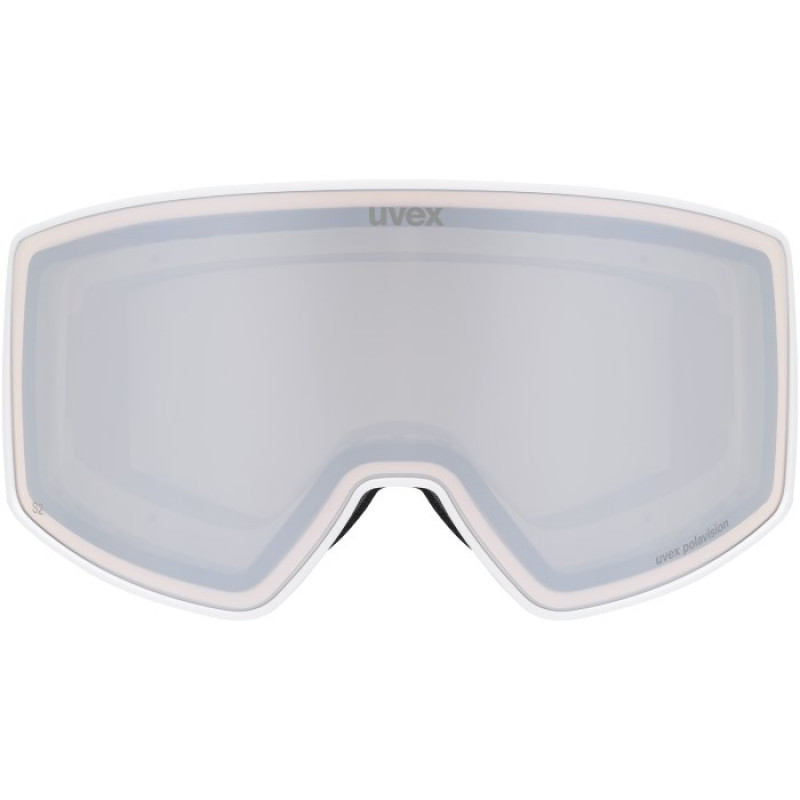 UVEX Scenic P Occhiali da sci, Bianco/Argento