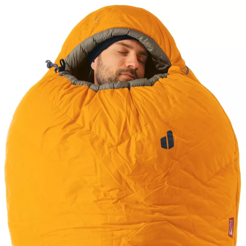 Sacco a pelo in piuma Deuter Astro Pro 800, -16 °C / 3 °F, magma/titanium