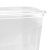 Set di contenitori per alimenti keeeper Fredo Fresh, 3 x 1,0 L, rettangolari, base trasparente, coperchio grigio