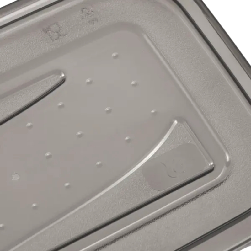 Set di contenitori per alimenti keeeper Fredo Fresh, 3 x 1,0 L, rettangolari, base trasparente, coperchio grigio
