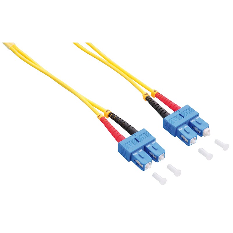 Cavo patch in fibra ottica LogiLink FP0SC10 SC/SC OS2 9/125 µm duplex, 10 m, giallo
