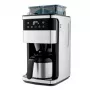 Macchina per caffè filtro Medion MD 19911 con macinacaffè, caraffa termica, 1000 W, argento/nero