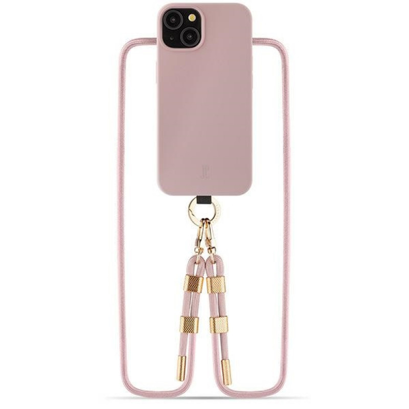 Custodia Just Elegance JEC151 per Apple iPhone 15 MagSafe, PopGrip, rosa