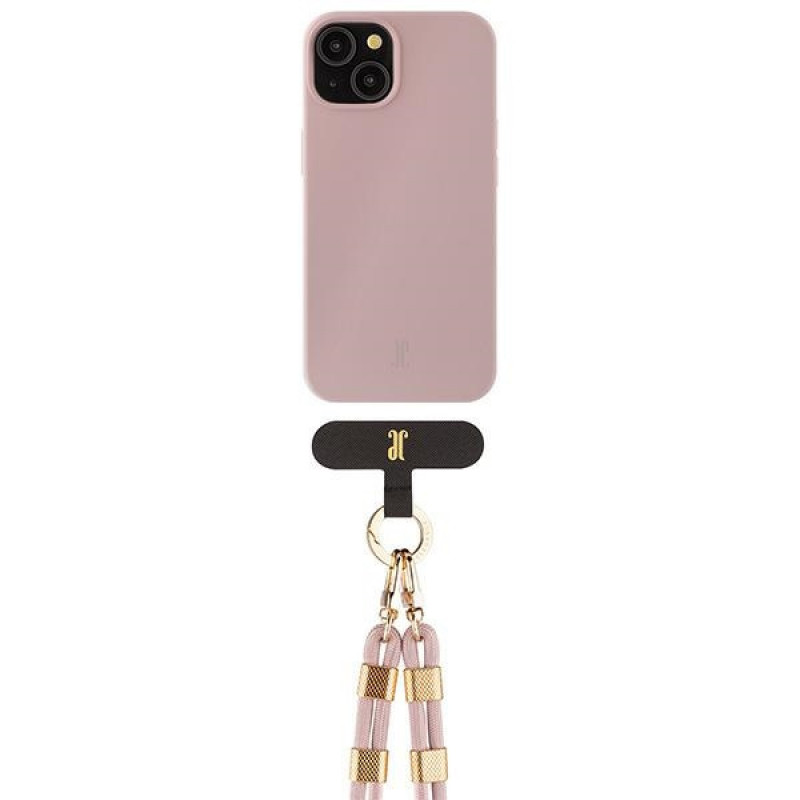 Custodia Just Elegance JEC151 per Apple iPhone 15 MagSafe, PopGrip, rosa