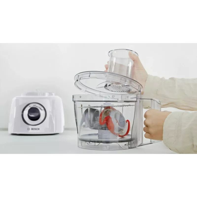 Robot da cucina Bosch MultiTalent 3 MCM3230W, 800 W, ciotola da 2,3 L, 2 velocità, bianco