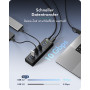 Hub USB 3.2 Gen 2 a 10 porte ICY BOX IB-AC6110a con porta di ricarica, 12 V