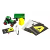 Trattore in metallo Amewi con rimorchio, 1:64, RTR, verde