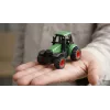 Trattore in metallo Amewi con rimorchio, 1:64, RTR, verde