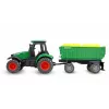 Trattore in metallo Amewi con rimorchio, 1:64, RTR, verde
